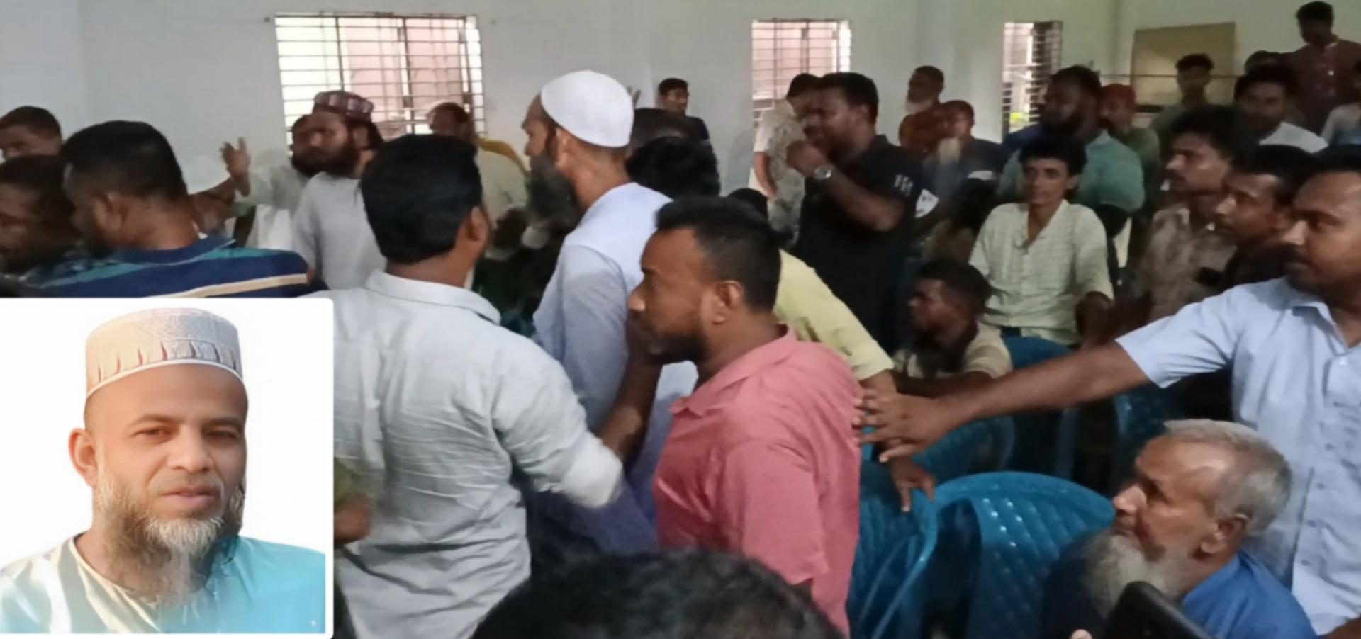 নন্দীগ্রামে দুর্নীতির দায়ে জনতার তোপের মুখে পালালেন মাদ্রাসার প্রিন্সিপাল