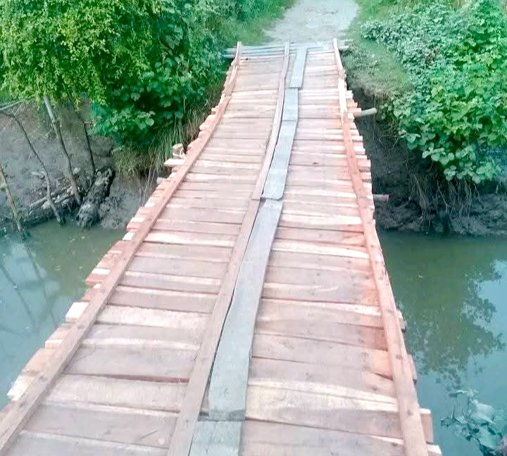হাতিয়ায় বিএনপি নেতা তানভীরের অর্থায়নে কাঠের সেতু নির্মাণ 
