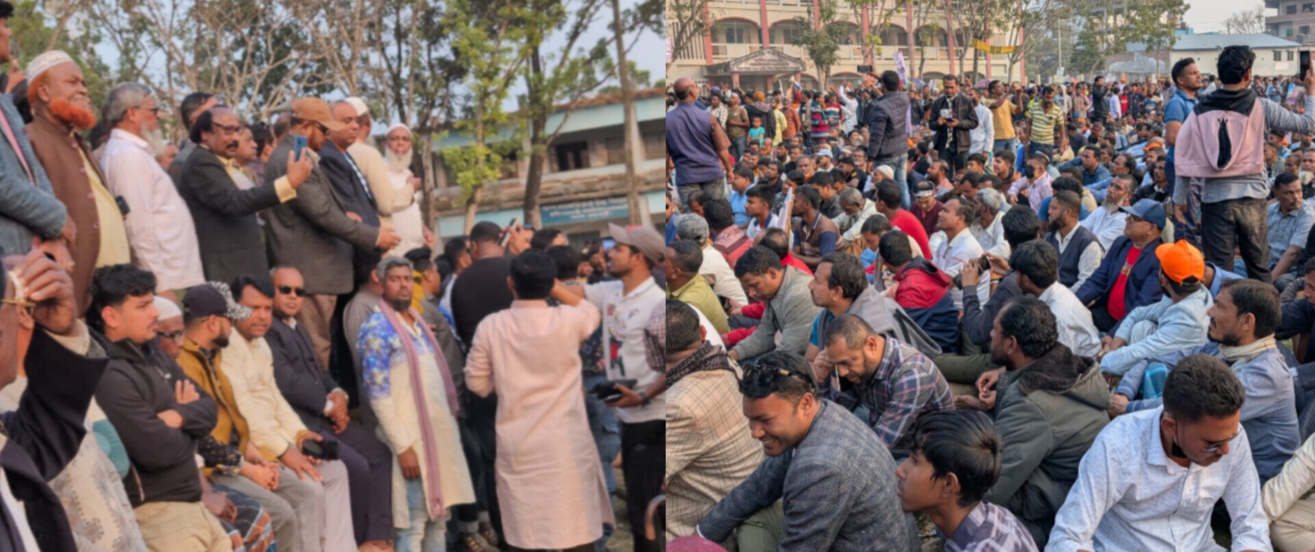 পাংশায় বিএনপি প্রার্থী হারুন অর রশিদের পক্ষে ধানের শীষের মিছিল ও গণসমাবেশ