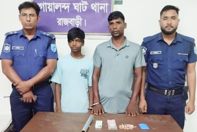 গোয়ালন্দে পুলিশের বিশেষ অভিযানে ১১৮ পিস ইয়াবাসহ দুই মাদক ব্যবসায়ী গ্রেপ্তার