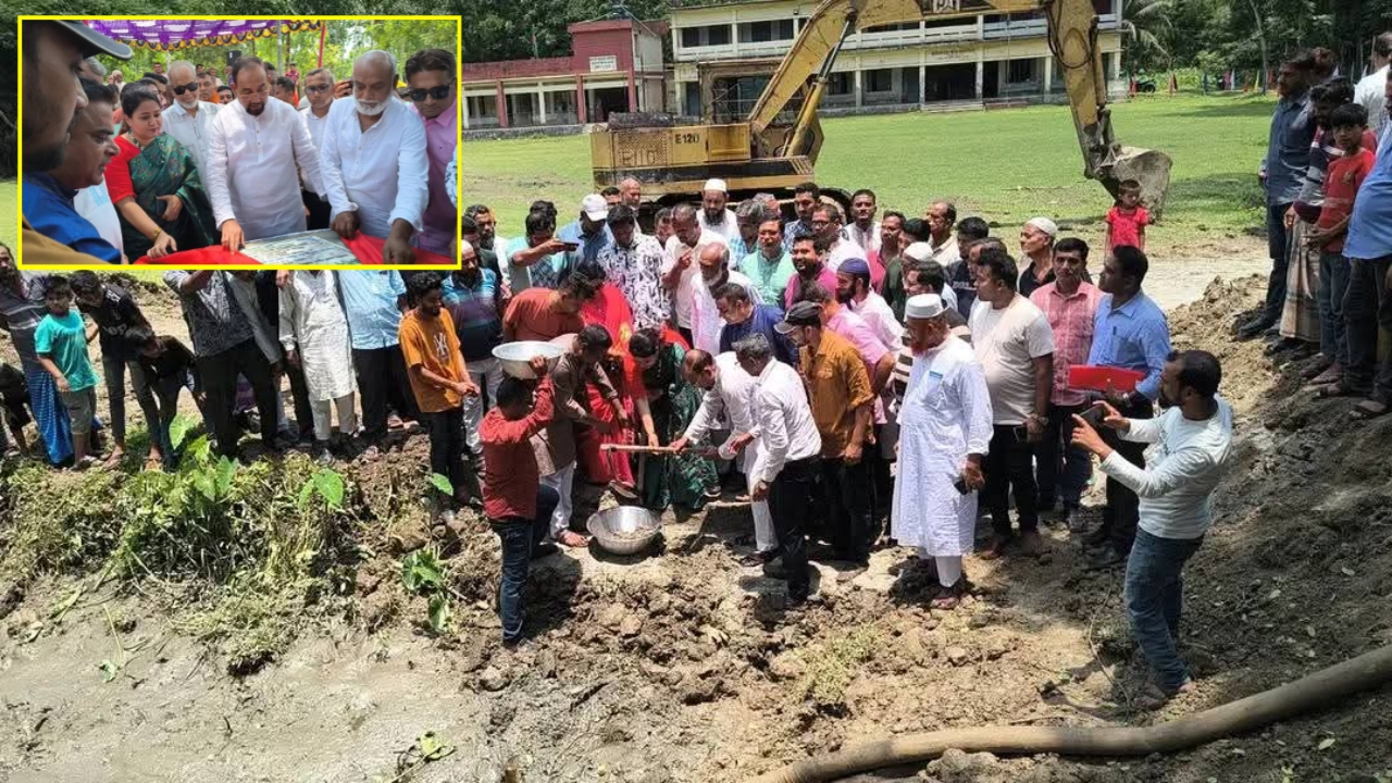 ঝালকাঠির রাজাপুরে ১ কোটি ৩ লাখ টাকা ব্যয়ে দুটি খাল খনন কাজের উদ্বোধন