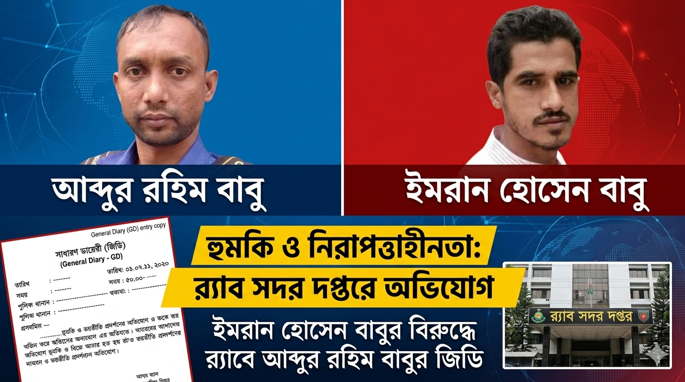 অনলাইনে হত্যার হুমকির অভিযোগ, র‍্যাব সদর দপ্তরে লিখিত অভিযোগ